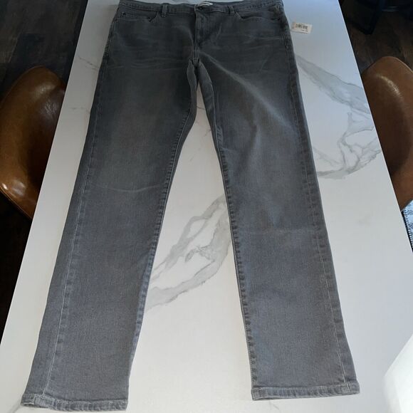 Amazon Brand Goodthreads Men's Gray Straight Slim Fit Denim Jeans Size 40x34 32 - Picture 1 of 12